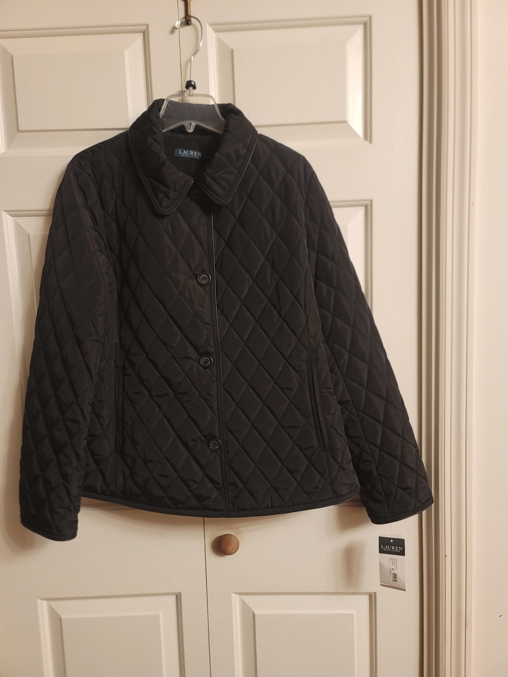 Ralph Lauren Black Quilted Utility Jacket